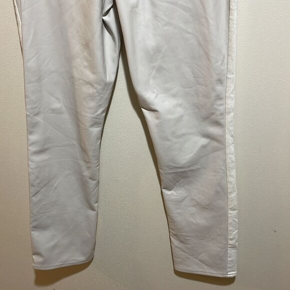 Abercrombie & Fitch LONG Curve Love Slim Straight Faux Leather Denim Jeans 29/8L - Picture 10 of 13